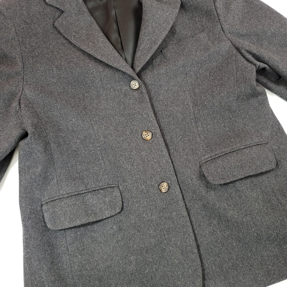 L L Bean Wool Cashmere Womens Blazer Jacket Sz 12 - Picture 6 of 15